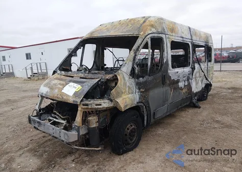 2019 Ram Promaster 2500 Window Van High Roof 159 Wb z USA, uszkodzony, nr VIN 3C6TRVPG9KE531329